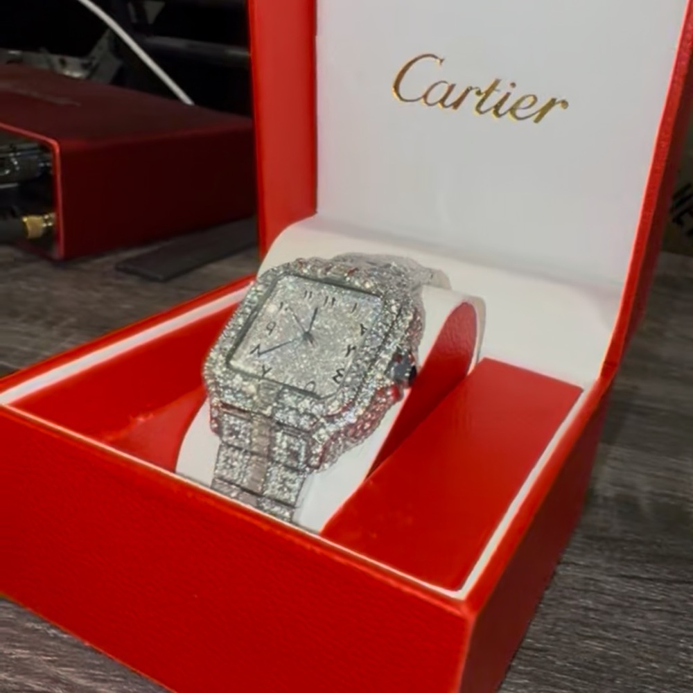 Cartier Moissanite Watch